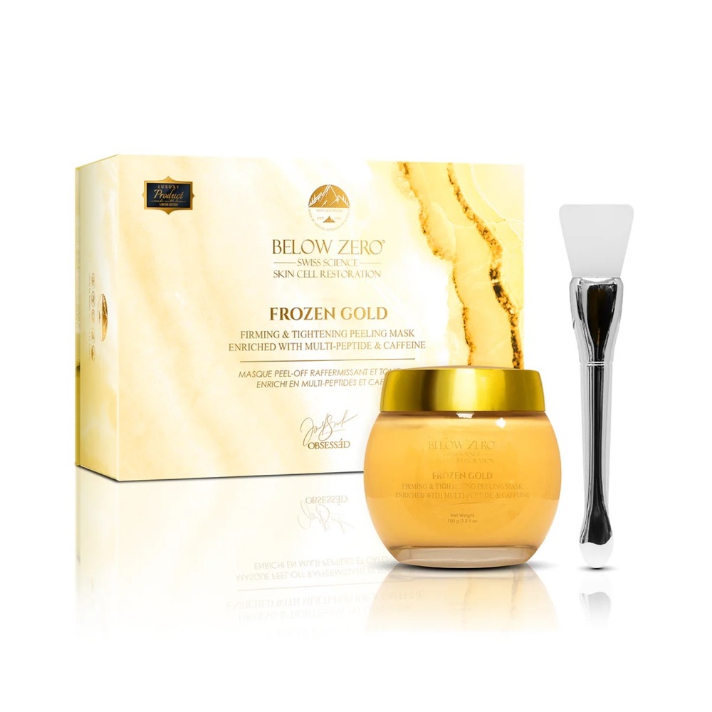 Below Zero Frozen Gold Firming & Tightening Peeling Mask Multi-Peptide Caffeine